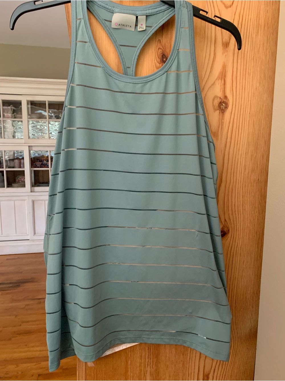 2 Athleta Racerback Tanks -  Plum and Sage